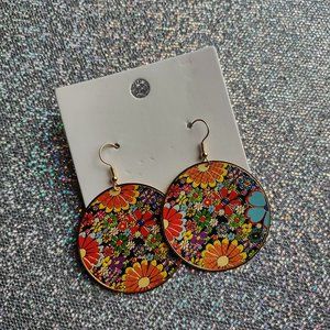 Multicolor Flower Earrings